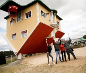 upside down house colombia