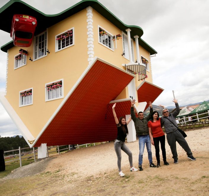 upside down house colombia