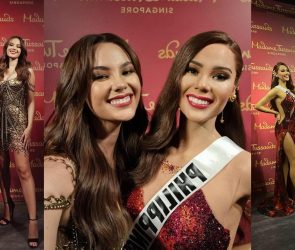 COPY NI CAT CATRIONA GRAY, GINAWAN NG WAX FIGURE SA SINGAPORE