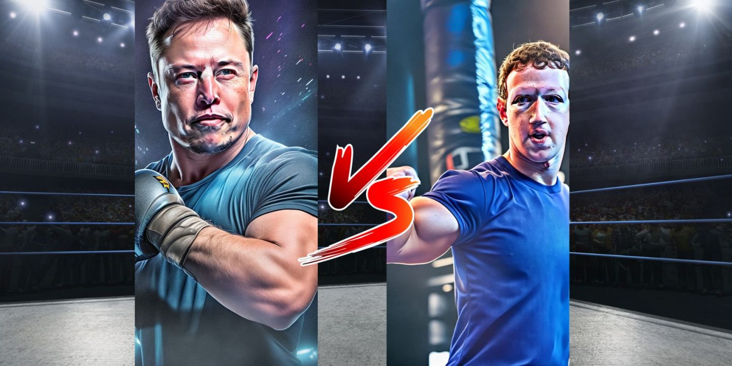 TECH TITANS CLASH - ELON (THE EXTRATERRESTRIAL) MUSK VS MARK (THE MATRIX) ZUCKERBERG - A CAGE MATCH TO END ALL BATTLES!